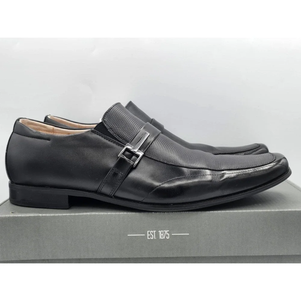 Stacy Adams Beau Men's Dress Shoes Cognac Moc Toe Leather‎ 24692-001 Sz 13 M